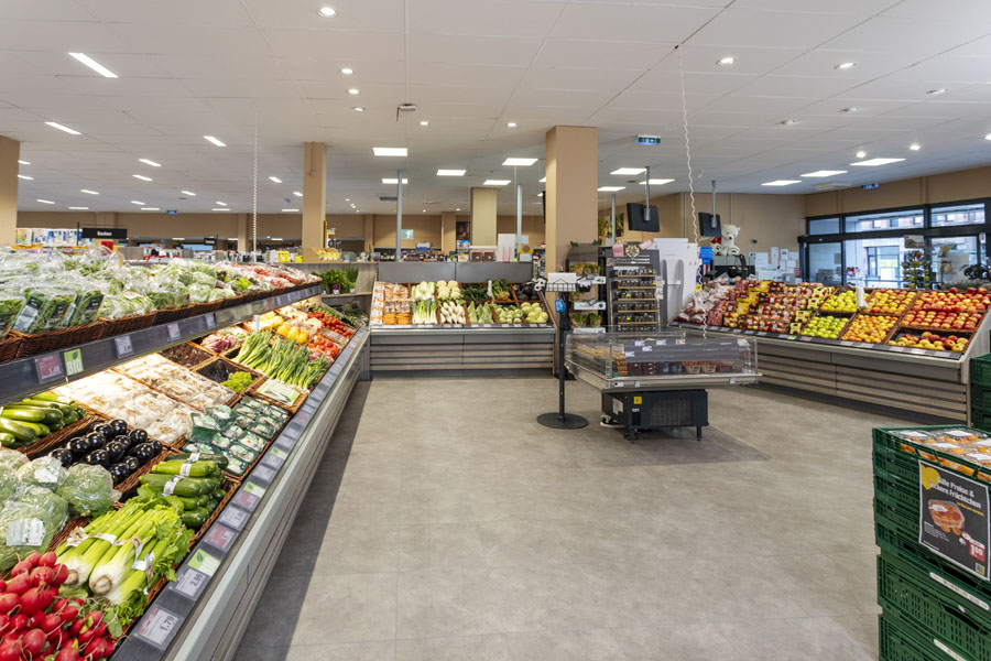 Obst- und Gemüse-Abteilung